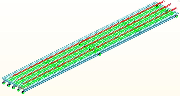 Live load using moving load function 