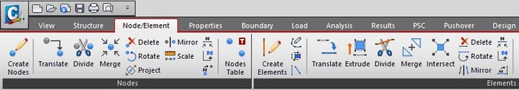 Various Functions in Node/Element Menu