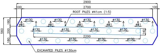 Excavated piles & Root piles