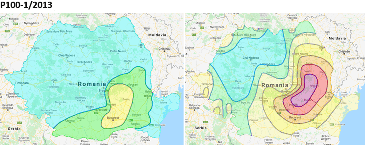 Figure 3-2. Tc and ag maps for Romanian code P100