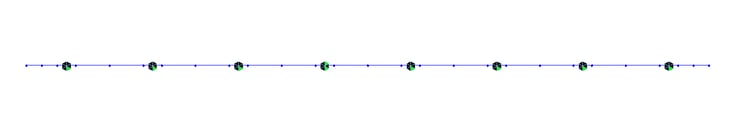 Line beam model for slab