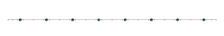 Line beam model for slab