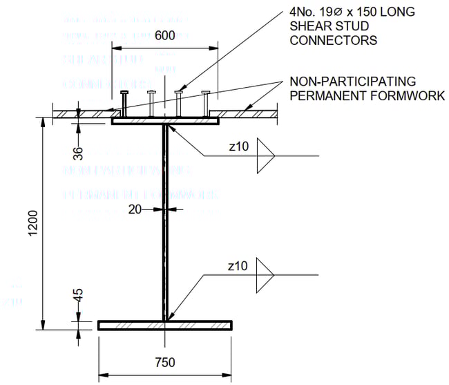 Steel section detail