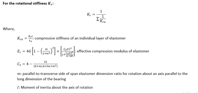 Rotational Stiffness Kr