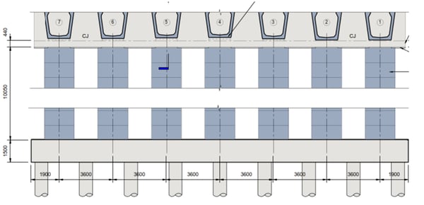 Figure 9: Abutment elevation view