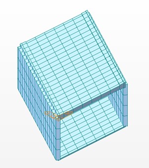 Figure 3. 3D approach - Skew culverts comprising of plate elements