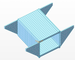 Fig 8(a) Box Culvert-3D Midas Civil model