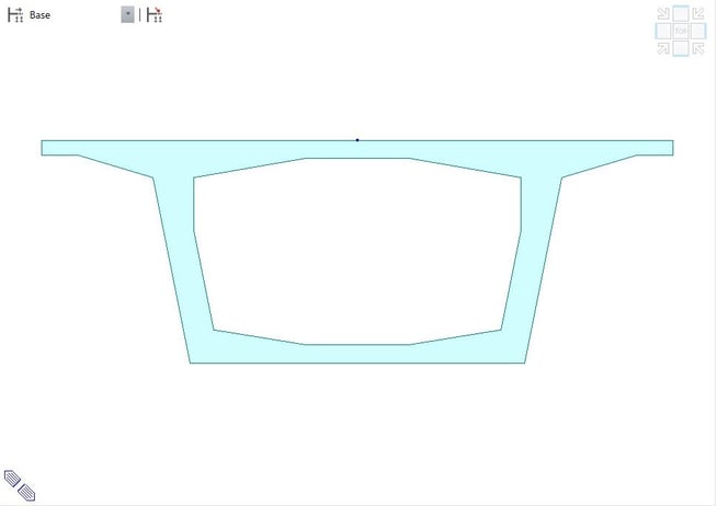 Fig. 4 Cross Section of Mid-section in Civil Model