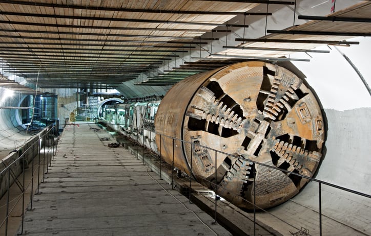 Figure 3. TBM on subway station