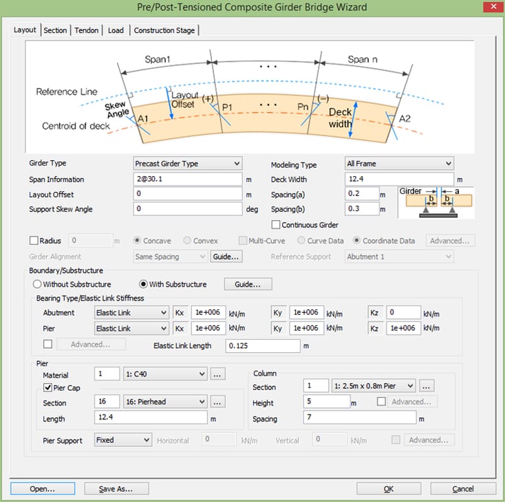 Bridge wizard - Layout