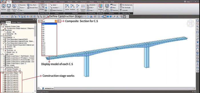 Display of Construction Stage 1