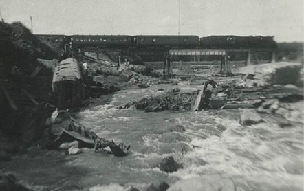 Whangaehu River Rail Bridge in Tangiwai, New Zealand