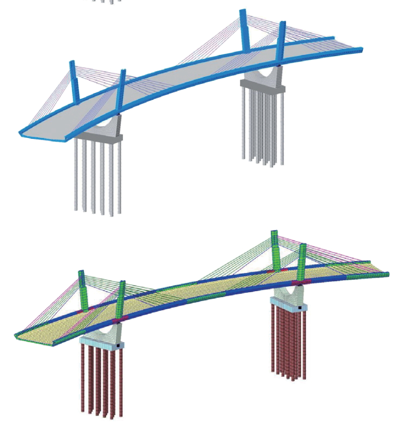 analysis and design of three span suspension bridge using midas civil
